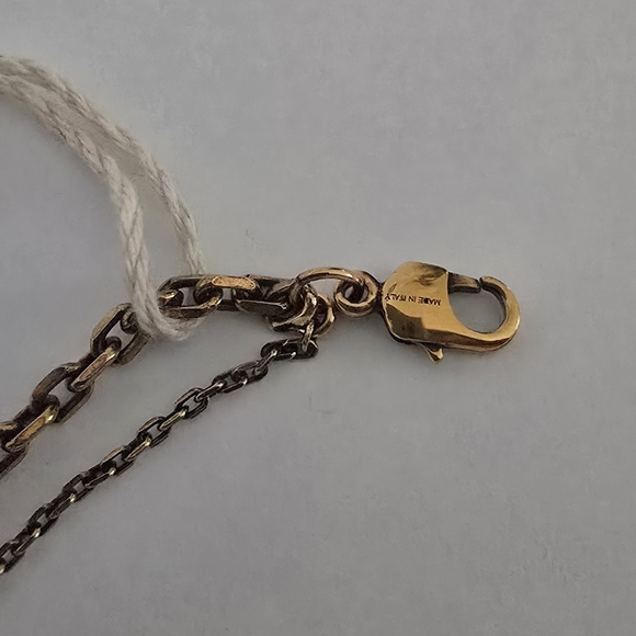 Alexander McQueen Layered Skull Beads Necklace Bronze Green - Picture 6 of 9